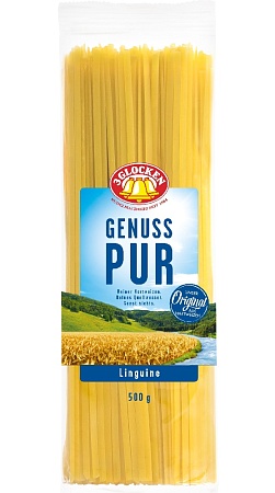 Макароны 3 GLOCKEN Genuss Pur Спагетти прямоугольные Linguini 500г 
