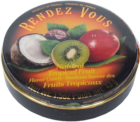 Леденцы RENDEZ VOUS тропические фрукты 43г 