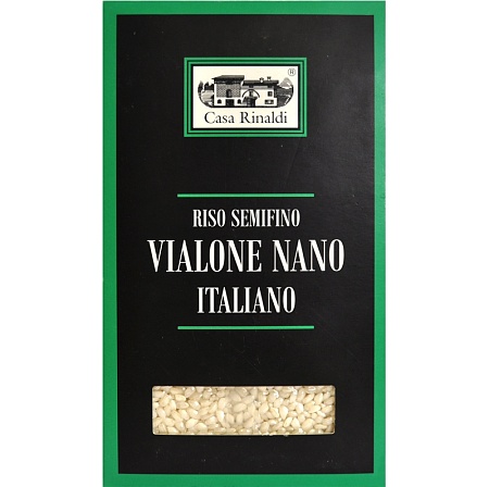 Рис CASA RINALDI Vialone Nano обрушенный не полированный 500г 