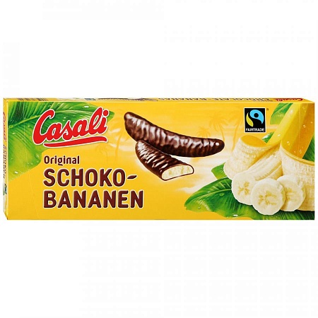 Суфле CASALI Банановое в шоколаде Schoko-Bananen 300г 