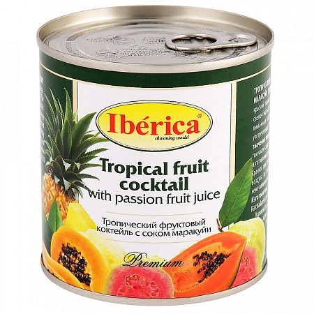 Коктейль IBERICA Тропический фруктовый с соком маракуйи 425г 