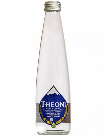 Вода THEONI минеральная питьевая природная столовая газированная 330мл 
