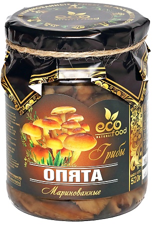 Грибы ECOFOOD Опята маринованные 520г 