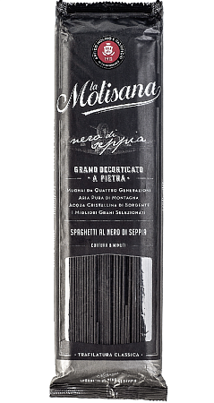 Макароны LA MOLISANA №15 Спагетти с чернилами каракатицы 500г 