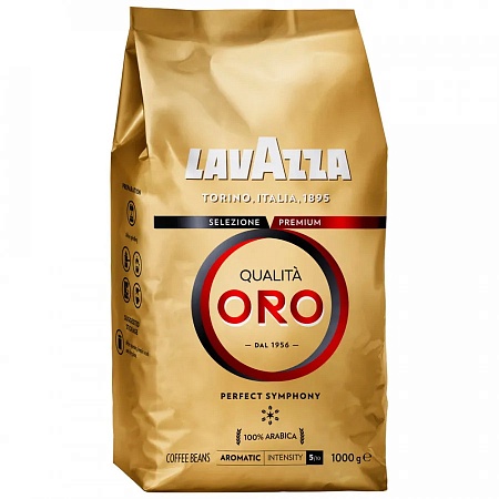 Кофе LAVAZZA Qualita Oro в зернах 1000г 