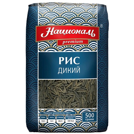 Рис НАЦИОНАЛЬ Дикий длиннозерный 500г 