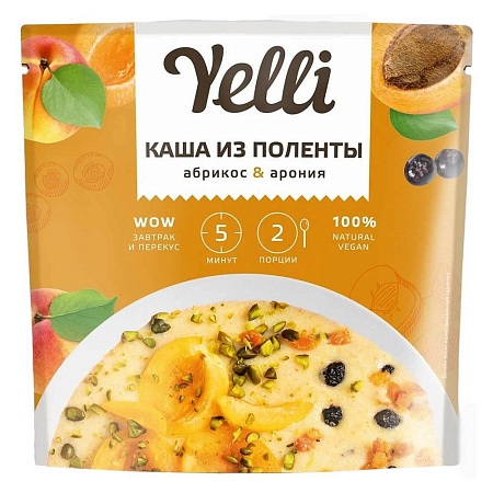 Каша YELLI Из поленты абрикос&amp;арония 60гр 