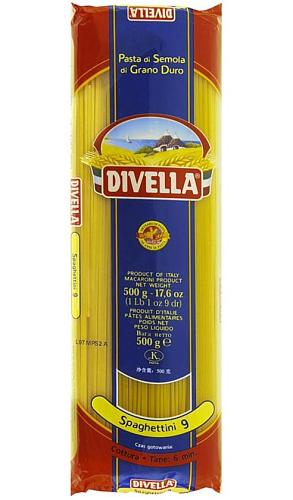 Макароны DIVELLA Lunga di semola №9E Спагетини 500г Макароны DIVELLA Lunga di semola №9E Спагетини 500г