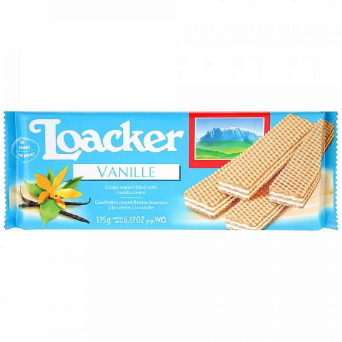 Вафли LOACKER Classic хрустящие с ванильной начинкой 175г Вафли LOACKER Classic хрустящие с ванильной начинкой 175г