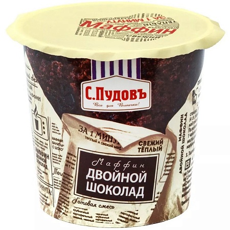 Смесь С.Пудовъ Маффин Двойной шоколад 70г 