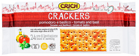 Крекер CRICH с томатами и базиликом 250г 