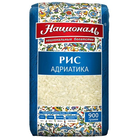 Рис НАЦИОНАЛЬ Адриатика 900г*12 