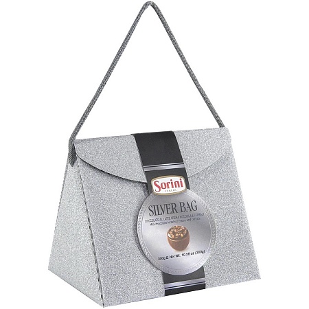 Конфеты SORINI Borsetta GLITTERBAG silver bag 300г 