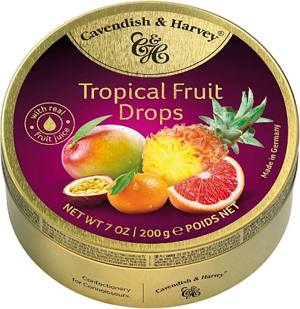 Леденцы Cavendish & Harvey тропические фрукты 200г 