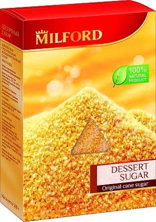 Сахар MILFORD Десертный коричневый тросниковый 500г 