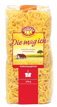 Макароны 3 GLOCKEN Die mag ich Мелкие рожки Gabelspaghetti 250г 
