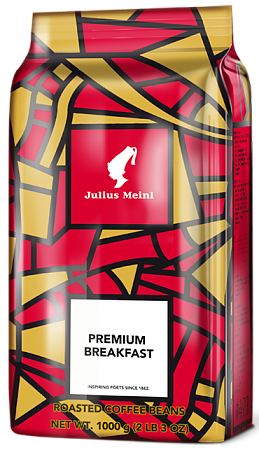 Кофе JULIUS MEINL Premium Breakfast Серебряная чашка в зернах 1кг 
