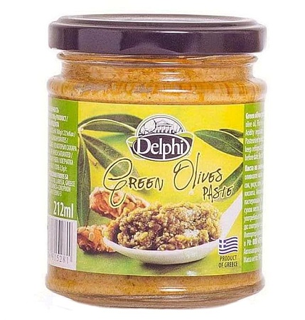 Паста DELPHI из зеленых оливок 190г 