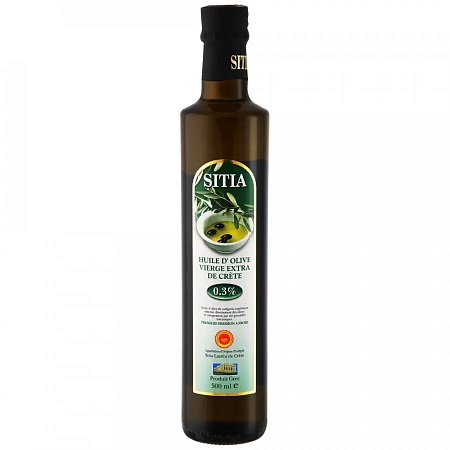 Масло SITIA оливковое Extra Virgin 0,3 проц. P.D.O. 500мл 