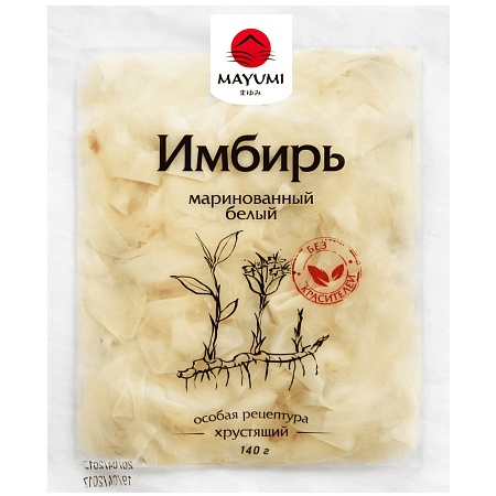 Имбирь MAYUMI маринованный белый 140г 