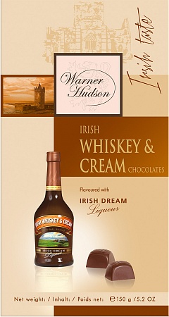 Конфеты WARNER HUDSON c Ирландским виски и сливками 150г 