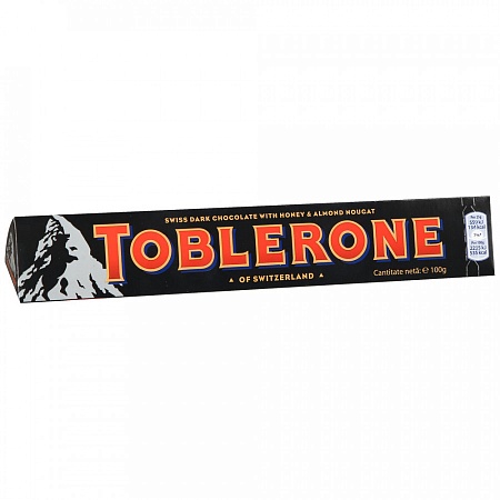 Шоколад TOBLERONE горький с медово-миндальной нугой 100г 