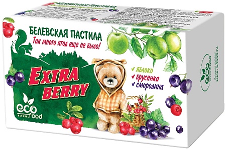 Пастила ECOFOOD Белевская Extra Berry 100г 