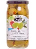 Оливки DELPHI фаршированные пастой из перца в рассоле 350г 