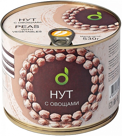 Нут ECOFOOD с овощами 530г 