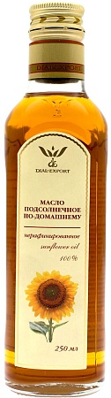 Масло DIAL EXPORT Подсолнечное &quot;по домашнему&quot; 250мл 