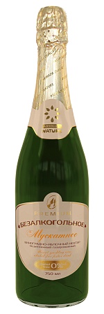 Шампанское ABSOLUTE NATURE безалкогольное Мускатное 750мл 