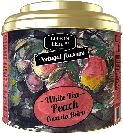 Чай LISBON TEA Белый персик с Кова-да-Бейра 25г 