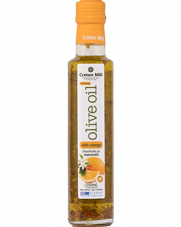Масло CRETAN MILL оливковое E.V. с апельсином 250мл 