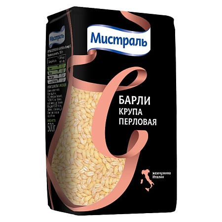 Крупа МИСТРАЛЬ Перловая Барли 500г 