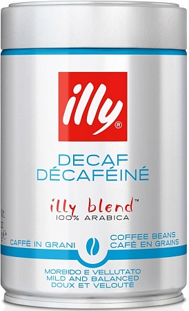 Кофе ILLY зерновой без кофеина 250г 