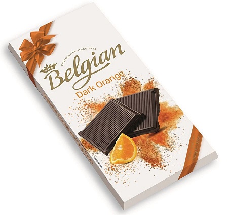 Шоколад The Belgian Горький с апельсином 100г 