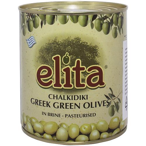 Оливки ELITA Греческие без косточки Colossal 121-140 850мл Оливки ELITA Греческие без косточки Colossal 121-140 850мл