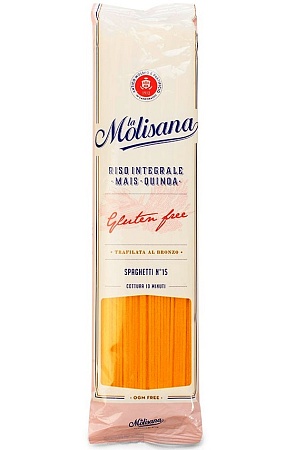 Макароны LA MOLISANA №15 Многозерновые спагетти без глютена 500г 