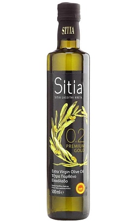 Масло SITIA оливковое Extra Virgin 0,2 проц. P.D.O. 500мл 