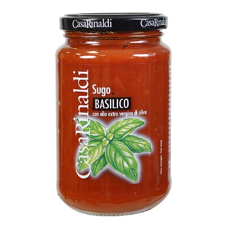 Соус CASA RINALDI томатный с базиликом 350г 