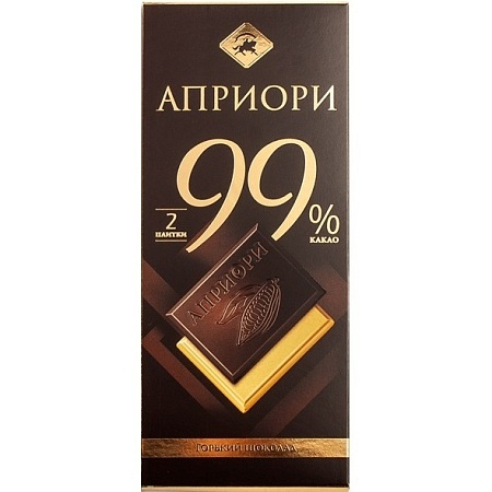 Шоколад АПРИОРИ Горький 99% какао (2шт*36г) 72г 