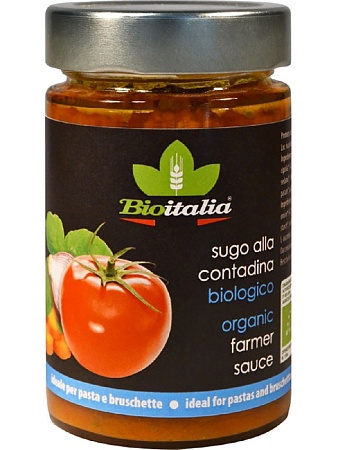Соус BIOITALIA Томатный по-деревенски 180г 