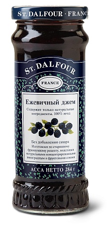 Джем St. DALFOUR без сахара Ежевика 284г 