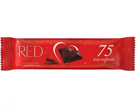 Шоколад RED Delight Темный классический с пониженной калорийностью без сахара 26г 
