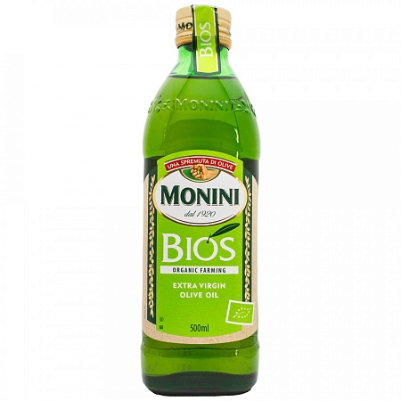 Масло MONINI оливковое Bios Extra Virgin 500мл 