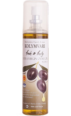 Масло KOLYMVARI оливковое Extra Virgin P.D.O. (cпрей) 150мл 