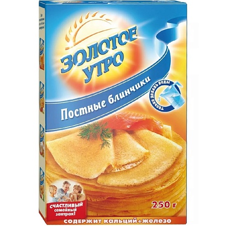 Смесь ЗОЛОТОЕ УТРО Блинчики Постные 250г 