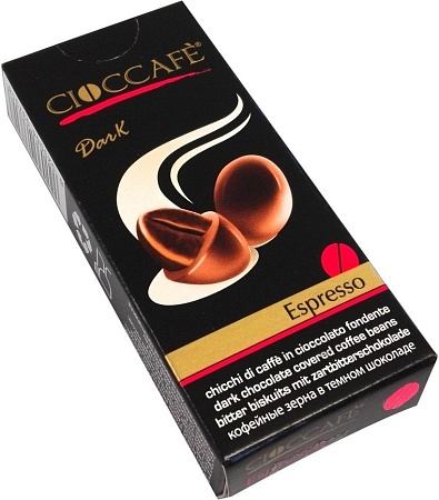 Драже CiocCafe Espresso Time кофейные зерна в темном шоколаде 25г 
