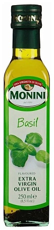 Масло MONINI оливковое Extra Virgin с базиликом 250мл 