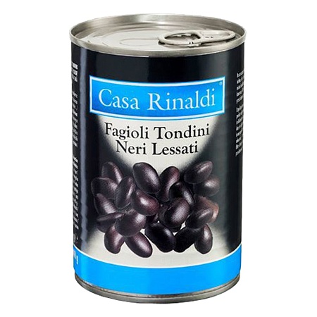 Фасоль CASA RINALDI Тондини черная 400г 